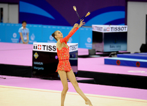 İlk Avropa Oyunlarında bədii gimnastika üzrə təsnifat yarışları keçirilir. Bakı, Azərbaycan, 19 iyun 2015